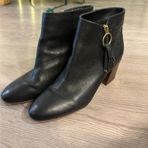 Franco Sarto Black Ankle Boots